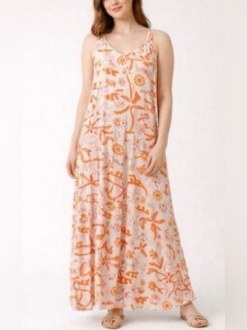 Label of Love NWT size Large Women's seaside & Floral Maxi sunDress